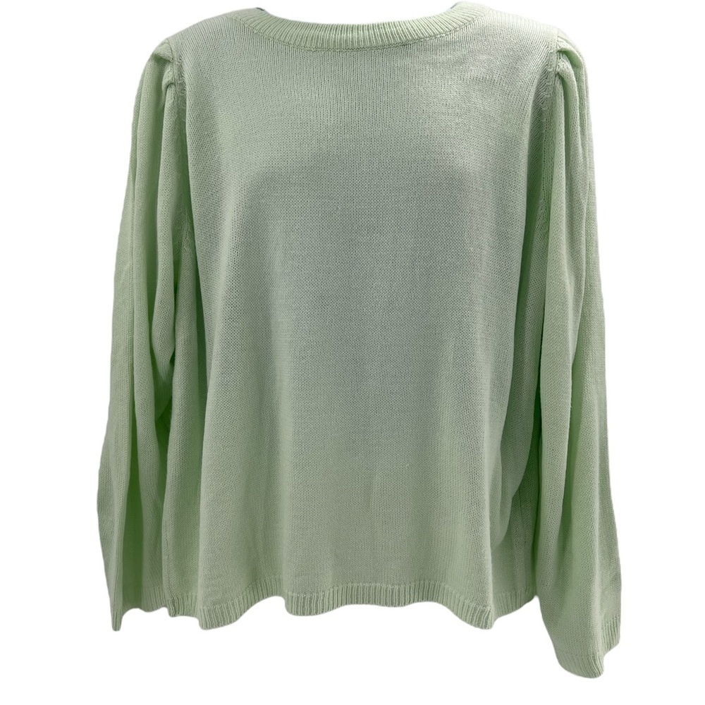Only Carmakoma Patel Green Carnicoya Pullover Knit Sweater Size XL 54